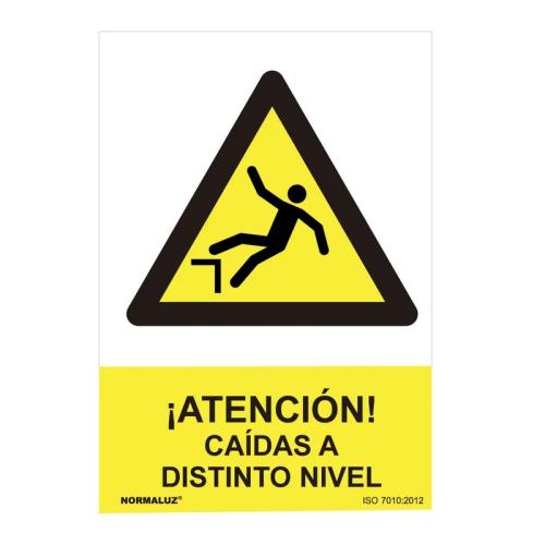 Sinal Perigo Atenção Queda a Distinto Nível (Pv.