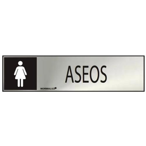Sinal Informativo Wc Mulher (Inox Adesivo 0.8m.