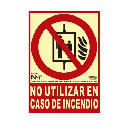 Sinal de Extinção Não Utilizar em Caso de Incênd.