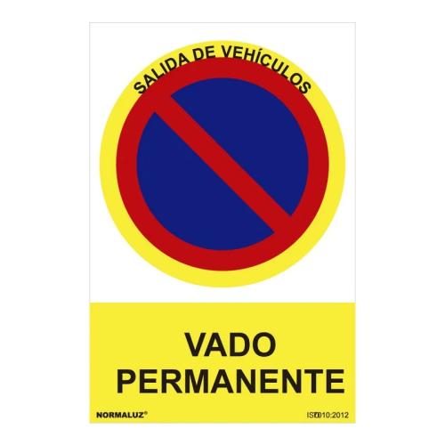 Sinal Proibido Entrada e Saida de Veiculos (Pvc.