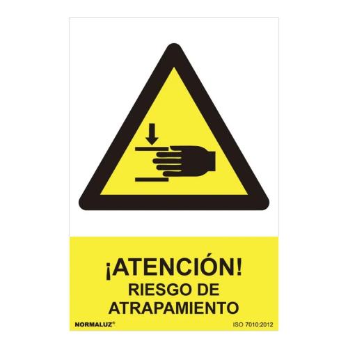 Sinal Perigo Atenção, Risco de Aprisionamento (.