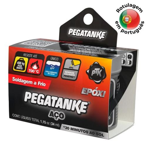 Pegatanke Epoxico Aço Preto 32G. Portugues