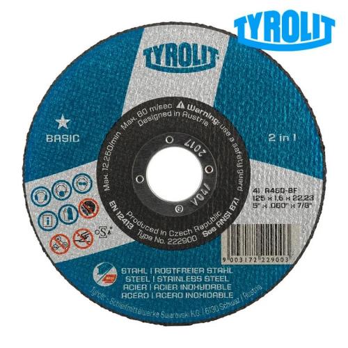 Disco De Corte Bombeado 42C 125X2,5X22,23 A30Q-Bfb