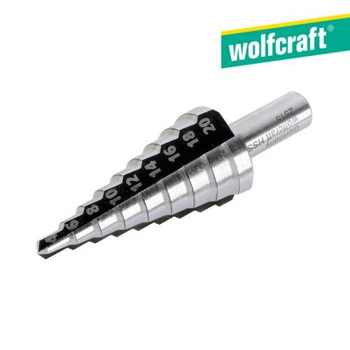 Broca Conica Escalada Hss, Ø4-20Mm Wolfcraft
