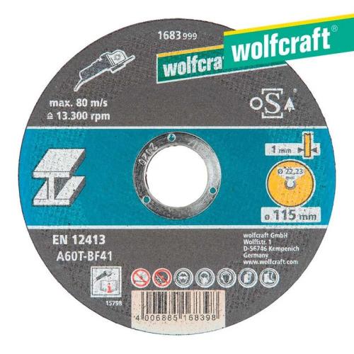 Disco De Corte Para Metal Ø 115 X 1,0 X 22,23Mm Wo