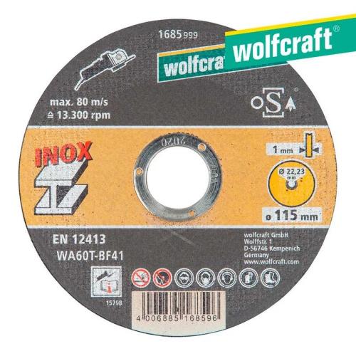 Disco De Corte De Precisão Para Inox Ø 115 X 1,0 X