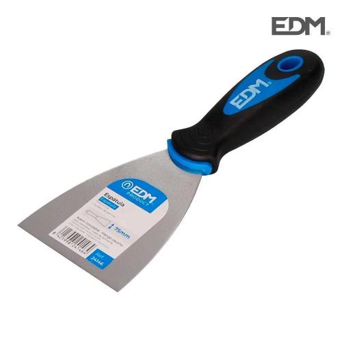 Espátula Profissional Alça de Borracha 80mm Edm