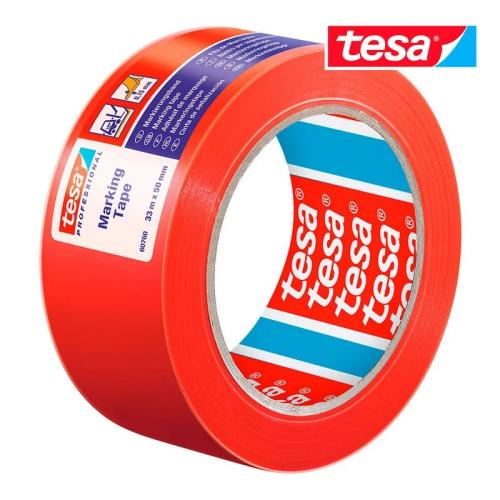 Fita de Sinalização Adesivo Vermelha 33m X 50mm 6.