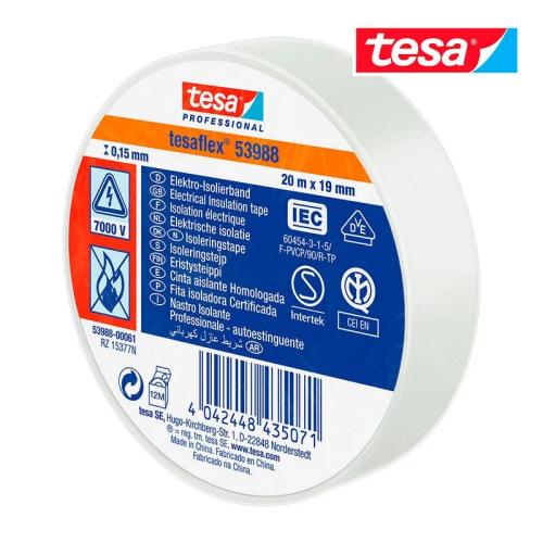 Fita Isolante Homologada Branca 20M X 19Mm 53988 T