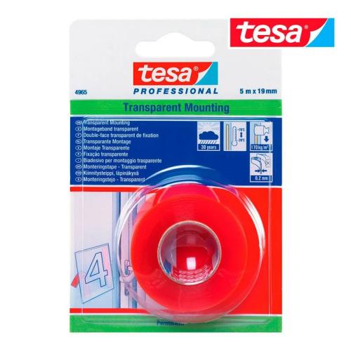 Fita Dupla Face Transparente Exterior Premium 5M X