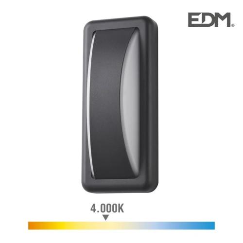 Aplique LED 6w 200lm 4000k Luz Dia Retangular Edm