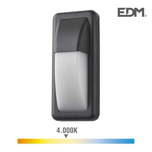 Aplique LED 6w 200lm 4000k Luz Dia Ip65 Retângular Vertical Edm