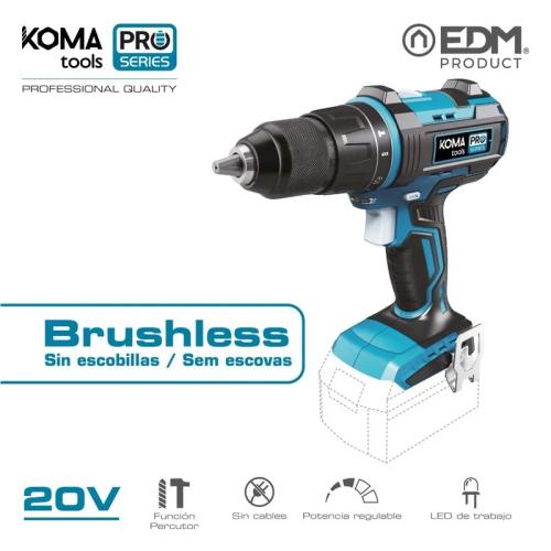 Berbequim Percutor/aparadusador 20v Brushless (sem