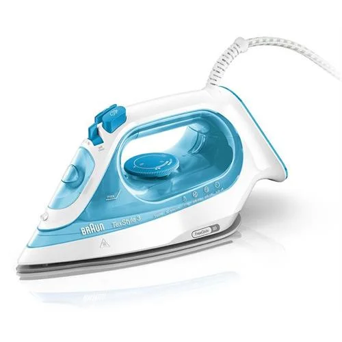 BRAUN TEXSTYLE 3 STEAM IRON SI 3053 BLUE, BASE DE.
