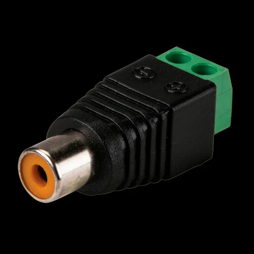 Conector - RCA fêmea - Saída +/ de 2 terminais - .