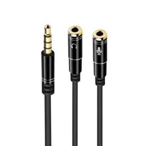 Cabo Áudio Splitter Ewent Ec1641 2xjack 3.5mm 0.3m Preto