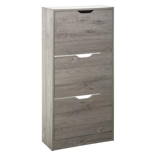 Sapateira De Madeira 115x60x24cm Cor Cinzento