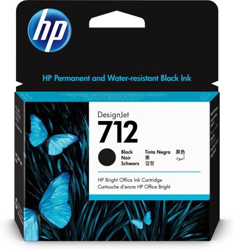Hp 712 80-Ml Black Designjet Ink