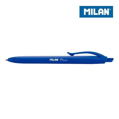 3 Canetas Azuis Blister Milan