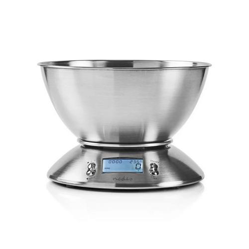 Nedis Balança Cozinha Max 5kg Inox