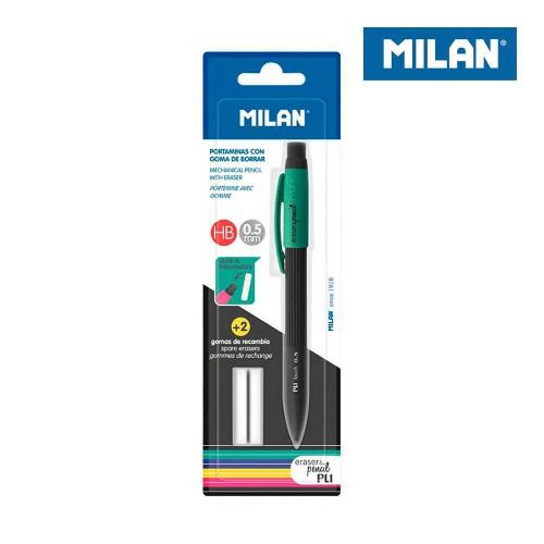 Blister Lapiseiras Pl1 0,5mm + 2 Borrachas Milan