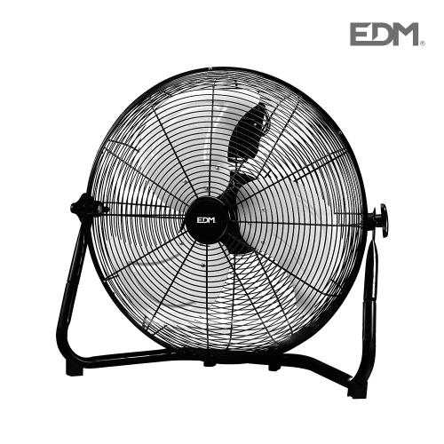 Ventoinha Industrial de Chão Preto 110w Aspas.