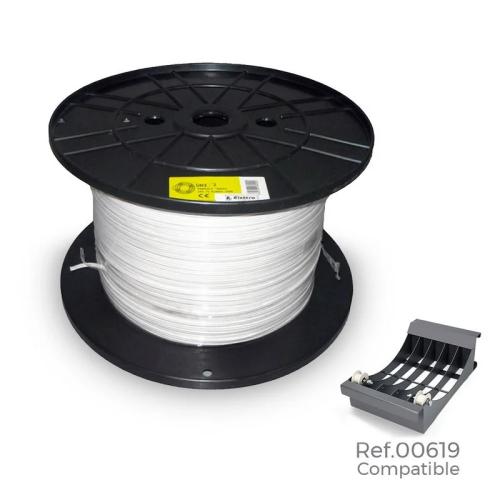 Bobine De Cabo Paralelo Audio 2x0,75mm Branco
