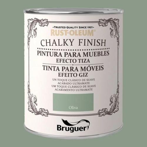 Tinta Para Móveis Chalky Finish 750ml Oliva