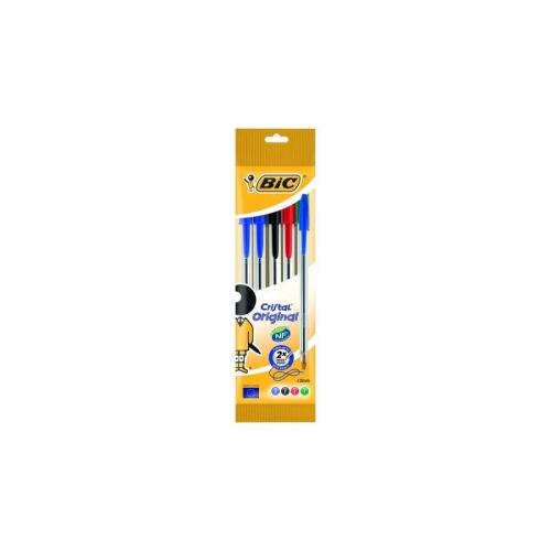 Conjunto de Canetas de Tinta Bic Cristal 802054
