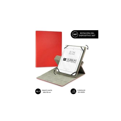 Capa Rotativa Para Tablet 10,1"-11" Vermelha