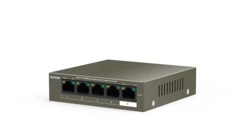 Switch Tenda Tef1105p-4-63w V2 5 Puertos/ Rj-45 1.