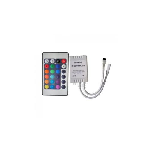 Controlador RGB C/Comando Ir 12v 144w Máx. 12a