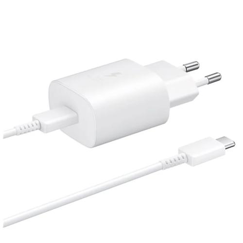 Carregador Super Fast Charger Usb-C 25w C/ Cabo 1 Metro Branco - Samsung