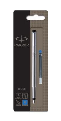 Caneta De Tinta Parker Vector Inox Cc M