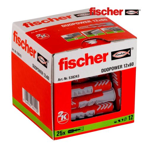 Pack 25 Buchas Duo Power 12x60 538243 Fischer