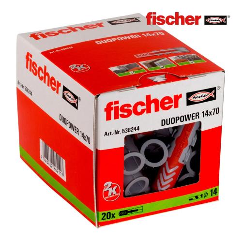 Pack 20 Buchas Duo Power 12x70 538244 Fischer
