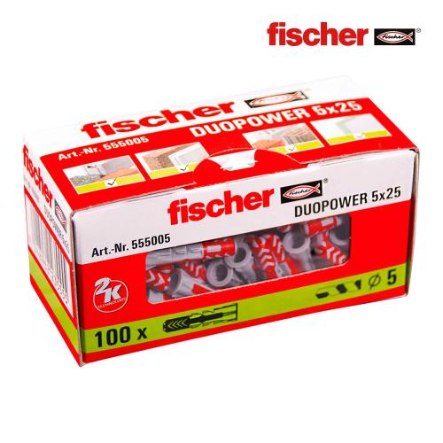 Pack 100 Buchas Duo Power 5x25 555005 Fischer