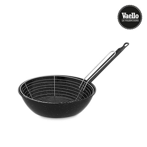 Frigideira Esmaltada Profunda 24cm C/ Cesto Vaello