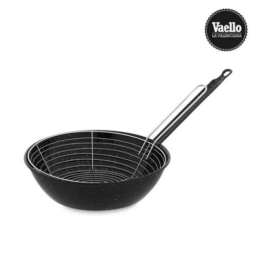 Frigideira Esmaltada Profunda C/ Cesta 26cm Vaello