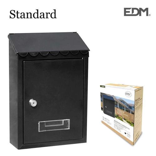 Caixa de Correio em Aço Modelo Standard Preto