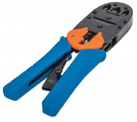 Intellinet Universal Modular Plug Crimping Tool For Rj45 Rj12 And Rj11 Modular Plugs