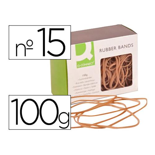 Elásticos Nº15 Caixa 100grs 150x1.5mm Q-connect