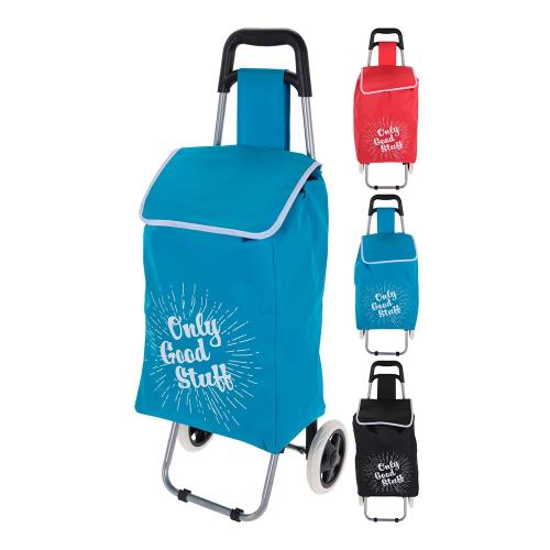 Carrinho de Compras com Duas Rodas 30l Cores Sortidas