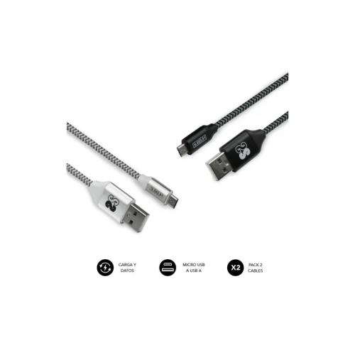 Subblim Pack 2 Cables Usb a Micro Usb (2.4a) 1m B.