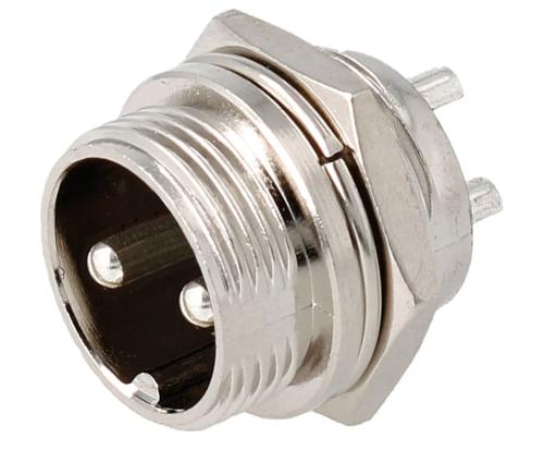 Conector De Microfone Macho De 2 Pinos