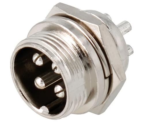 Conector De Microfone Macho De 4 Pinos