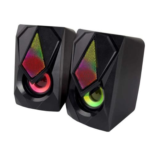 Altavoces 2.0 Rainbow Boogie 5w LED (Negro)