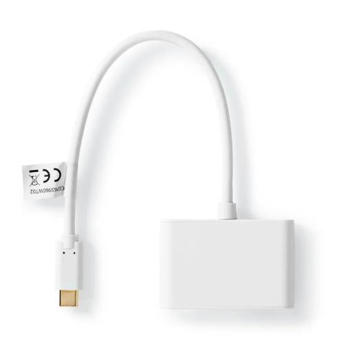 Adaptador Usb-c 3.2 Macho - 2 Usb-a Macho 1gb/s