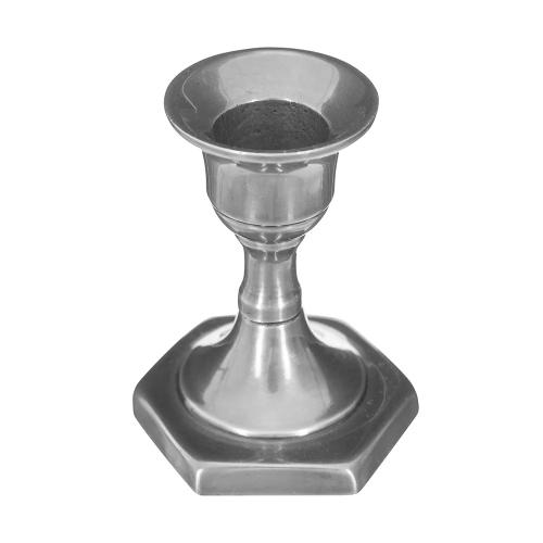Candelabro de Metal Prateado 8x6cm Modelos Sortid.