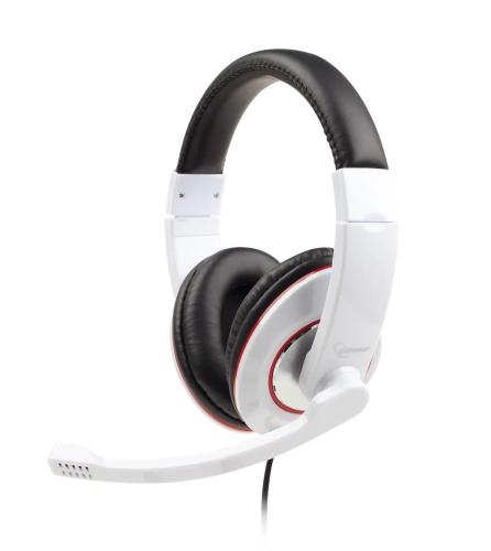 Auriculares Estéreo, Branco Brilhante